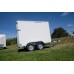 7'x4'x5' Tandem Axle Box Van Trailer Drop Down Tail Gate